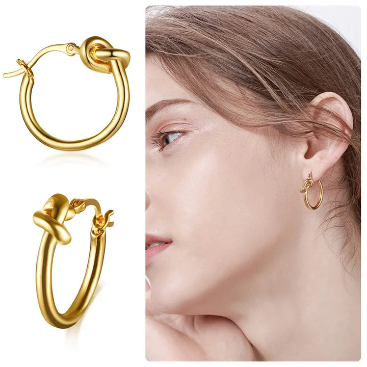 KNOT HOOP EARRING - Summer Collection